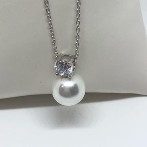 Pearl & CZ Pendant